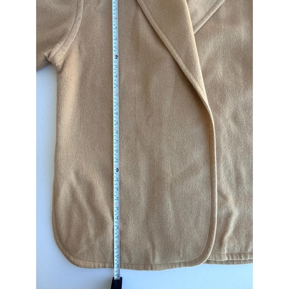 Camel Hair Vintage 90s Coat Belted Wrap Size 12 Made in USA‎ - Picture 10 of 11